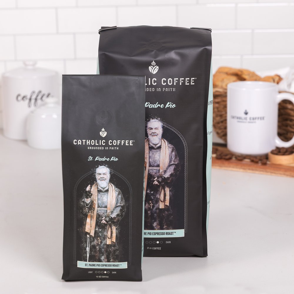 Padre Pio Espresso Roast Coffee - 2 lb. Bag