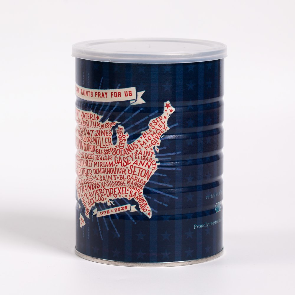 American Saints Medium Roast Coffee in 250th Anniversary Commemorative Can