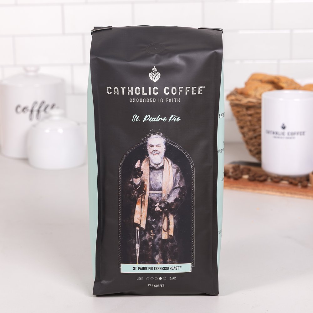 Padre Pio Espresso Roast Coffee - 2 lb. Bag