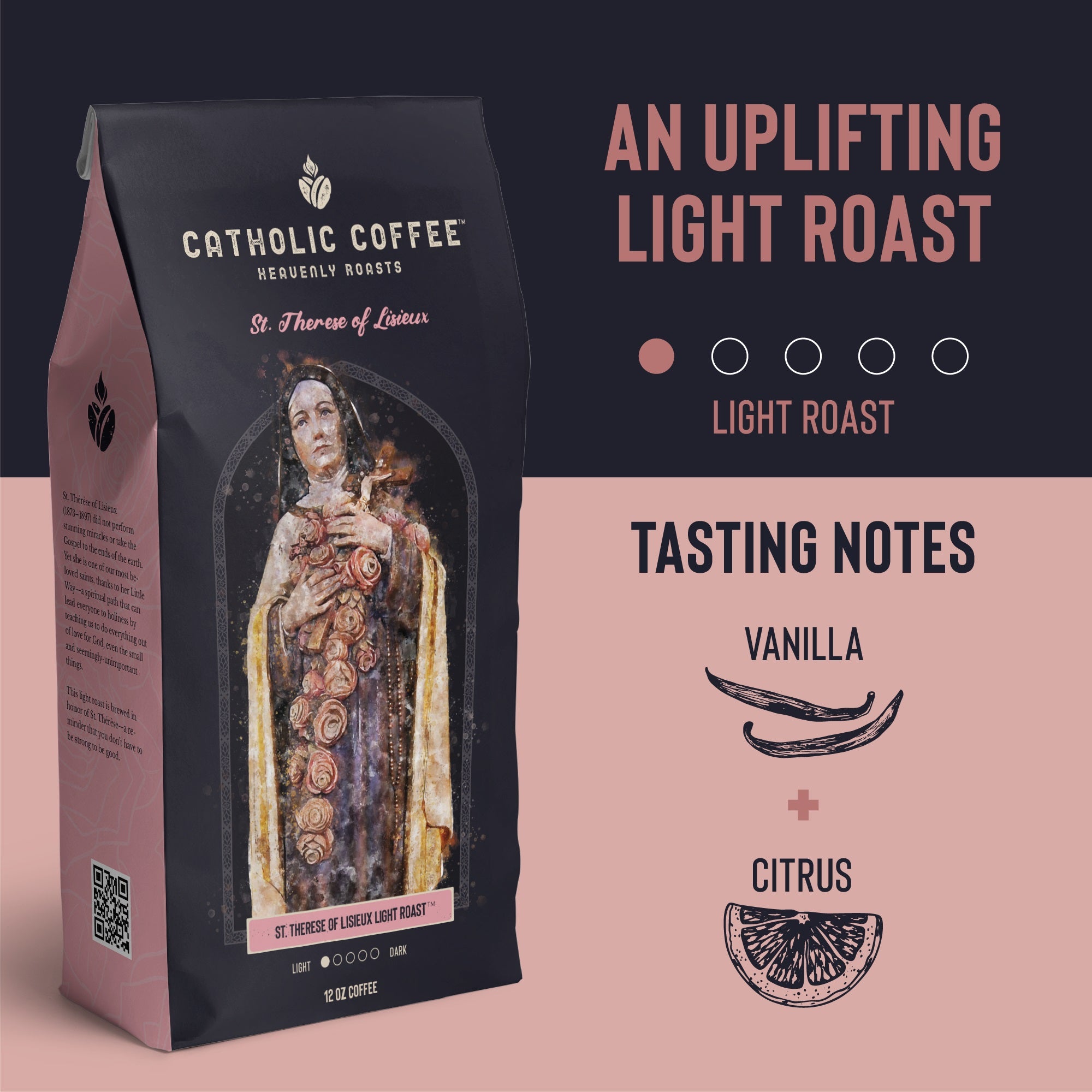 St. Therese of Lisieux Light Roast | Catholic Coffee®