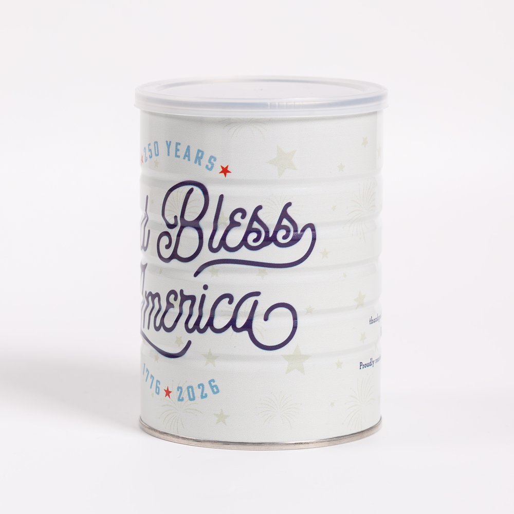 God Bless America Medium Roast Coffee in 250th Anniversary Commemorative Can