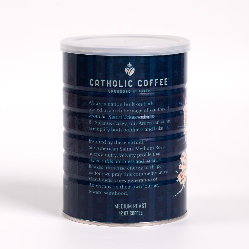 American Saints Medium Roast Coffee in 250th Anniversary Commemorative Can