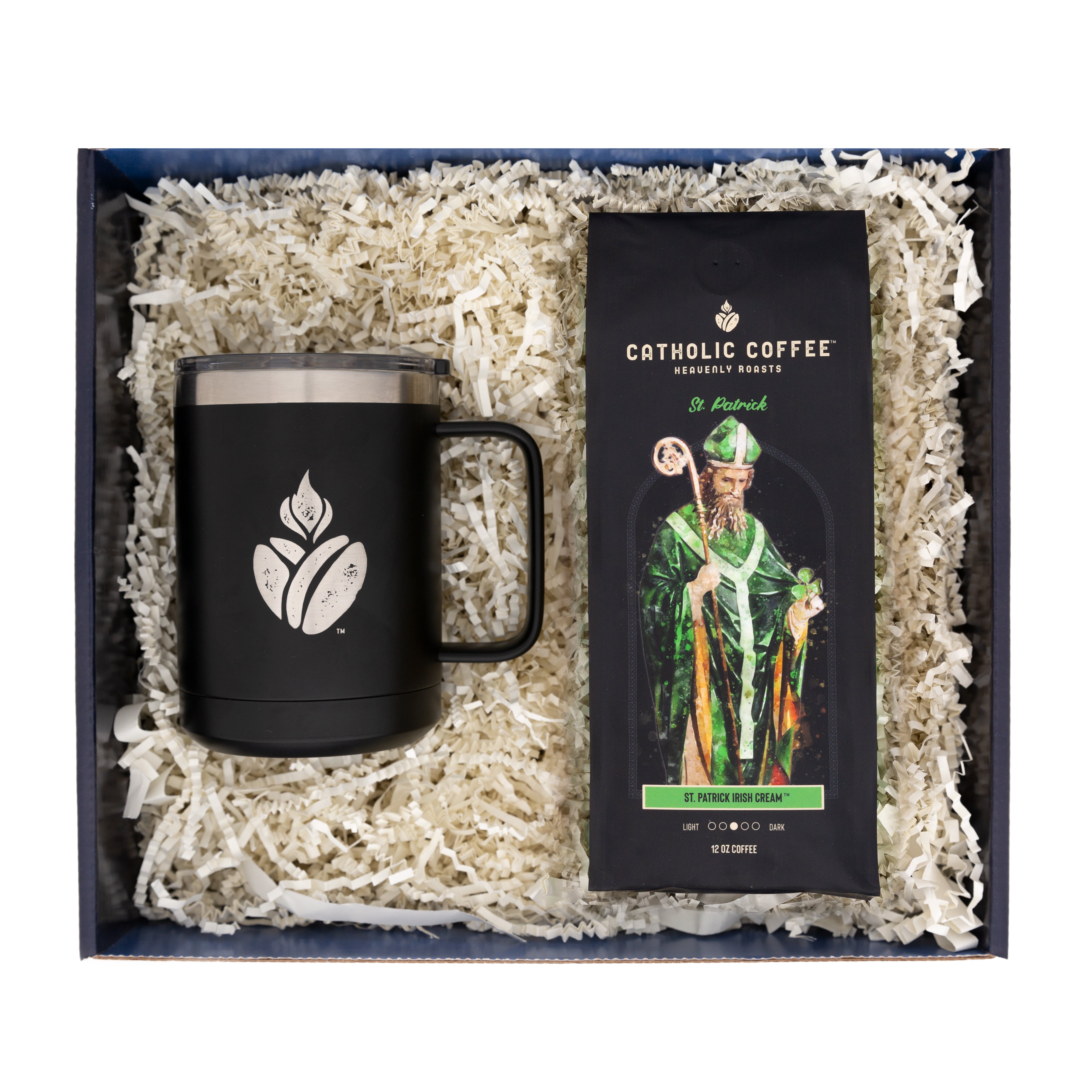 St. Patrick Irish Cream Coffee & Travel Mug Gift Set