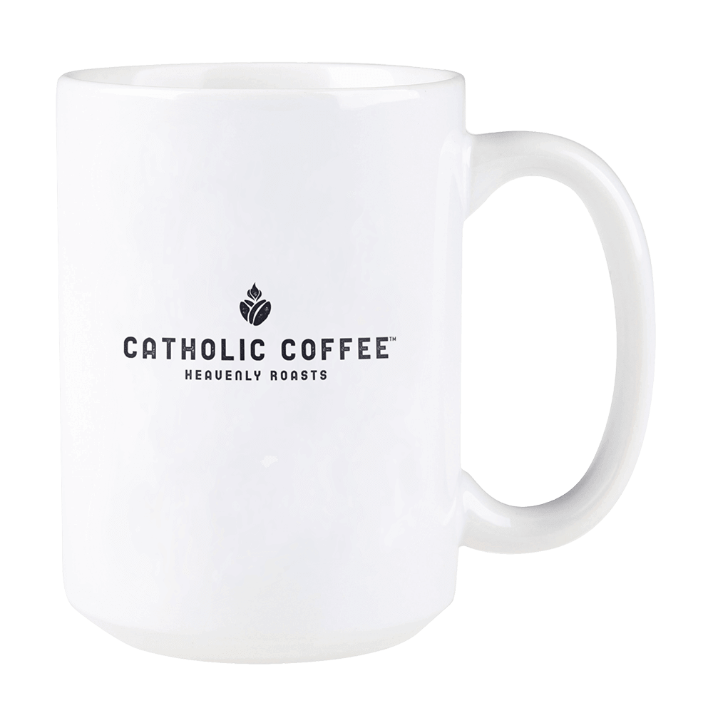 Catholic Coffee Logo Bean Mug