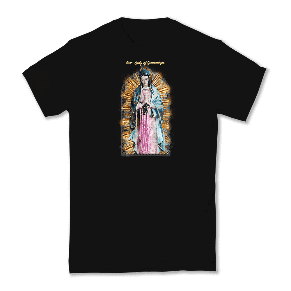 Our Lady of Guadalupe Black T-Shirt