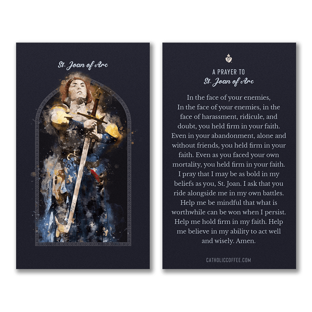 St. Joan of Arc Prayer Card Pack of 3
