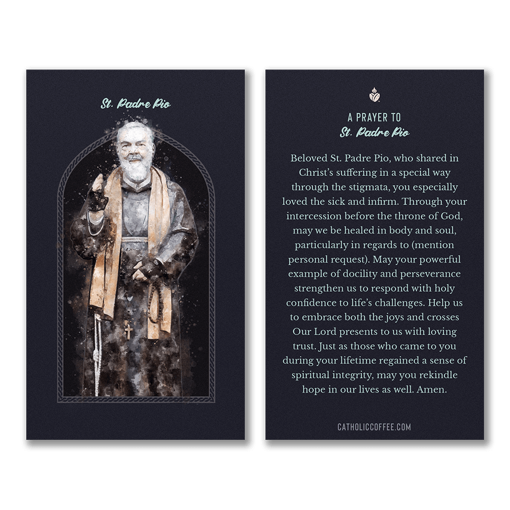 Padre Pio Prayer Cards – Pack of 3