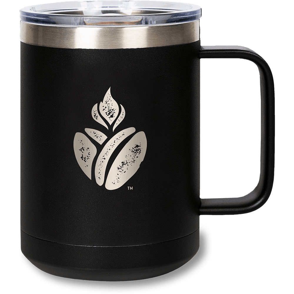 Catholic Coffee Black Travel Mug
