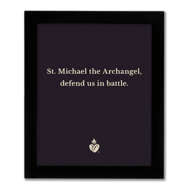 St. Michael Prayer Framed Print