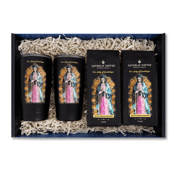 Our Lady of Guadalupe Mexican Mocha Coffee & Two Tumblers Gift Set