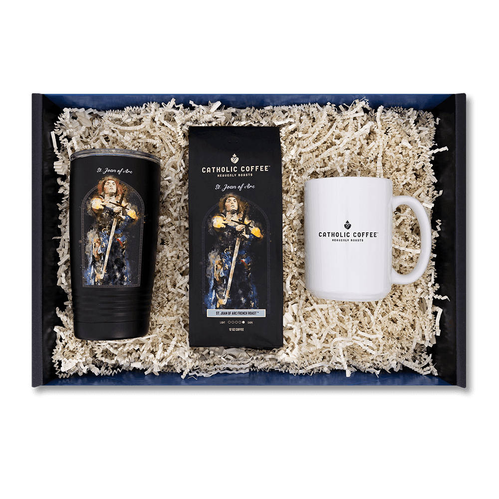 St. Joan of Arc Blend Coffee, Tumbler, & Mug Gift Set