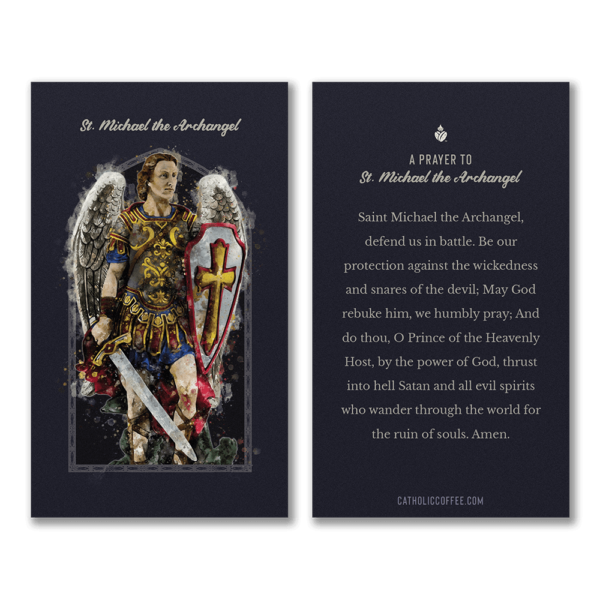 St. Michael the Archangel Prayer Card Pack of 3