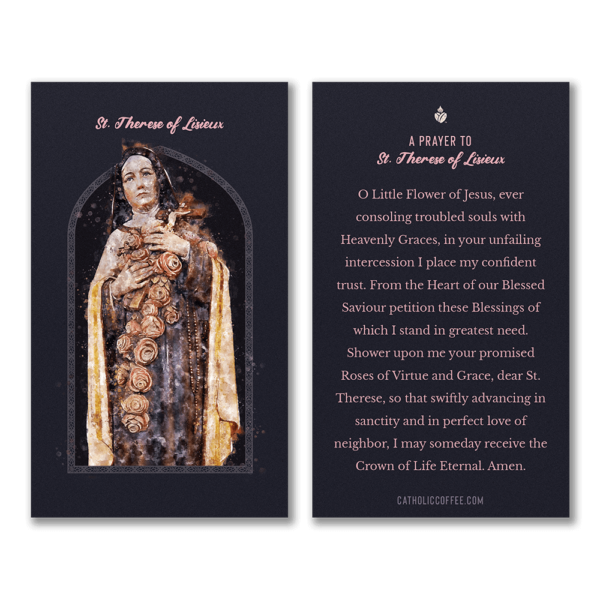 St. Therese of Lisieux Prayer Cards – Pack of 3