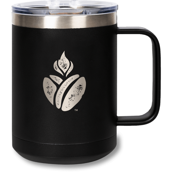 Catholic Coffee Black Travel Mug