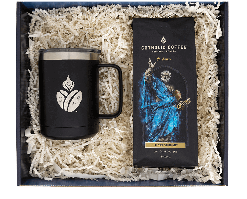 St. Peter Medium Roast Coffee & Travel Mug Gift Set