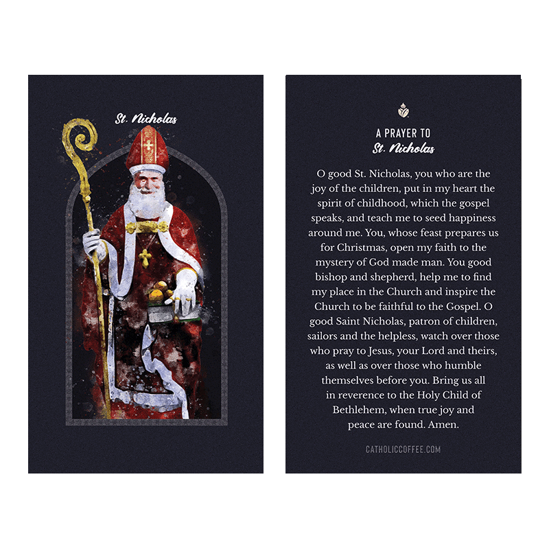 St. Nicholas Prayer Card – Pack of 3