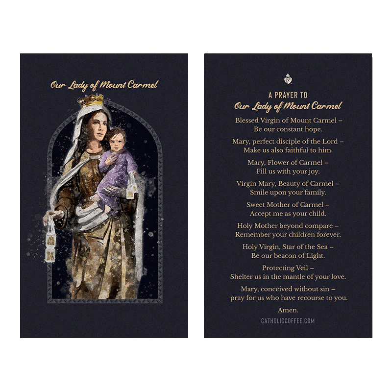 Our Lady of Mount Carmel Prayer Card – Pack of 3